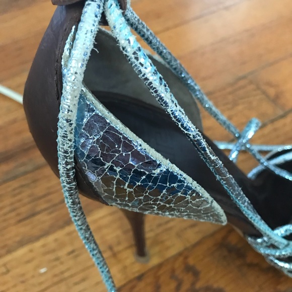 Givenchy leather and metallic python women’s shoes - Picture 8 of 8